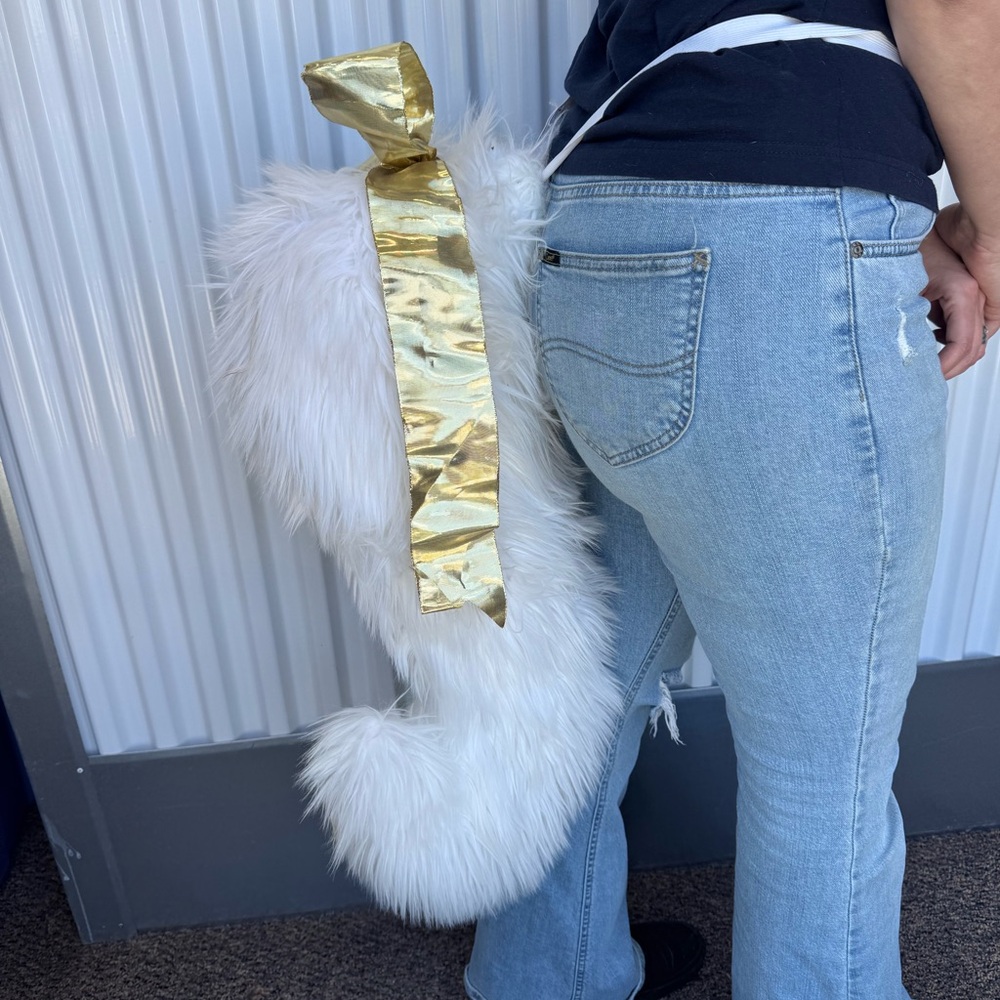 Large White Fluffy Faux Fur Cosplay Animal Tail